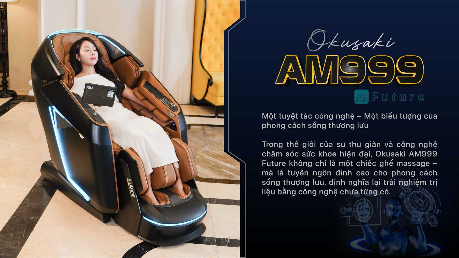 Ghế massage Okusaki Am999 Future