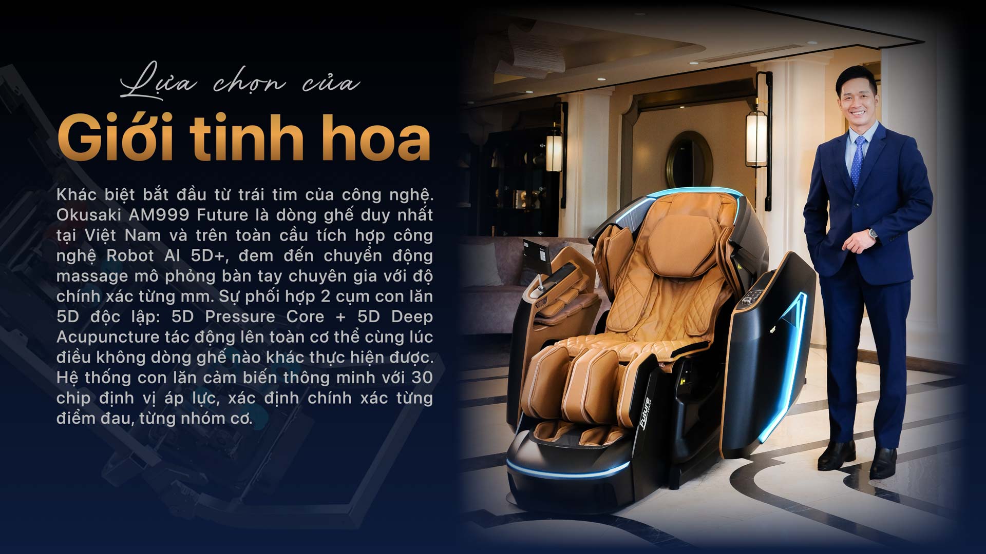 Lựa chọn của giới tinh hoa là ghế massage am999