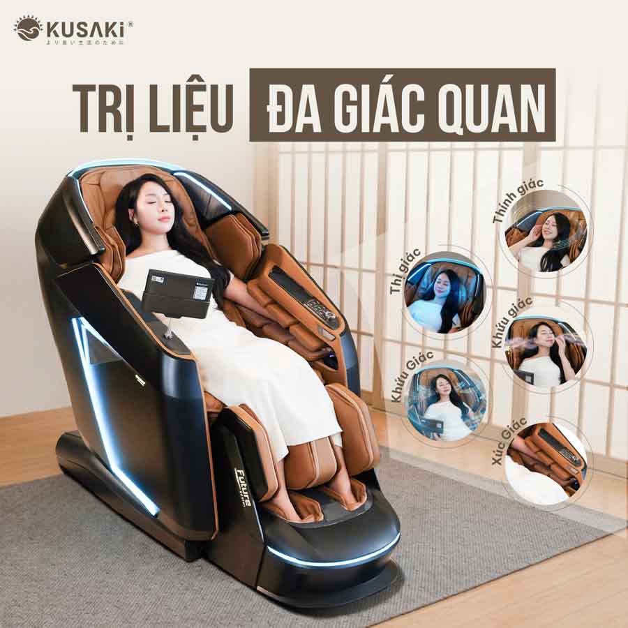 Đánh Giá Ghế Massage Okusaki AM999 Future Trị Liệu Đa Giác Quan