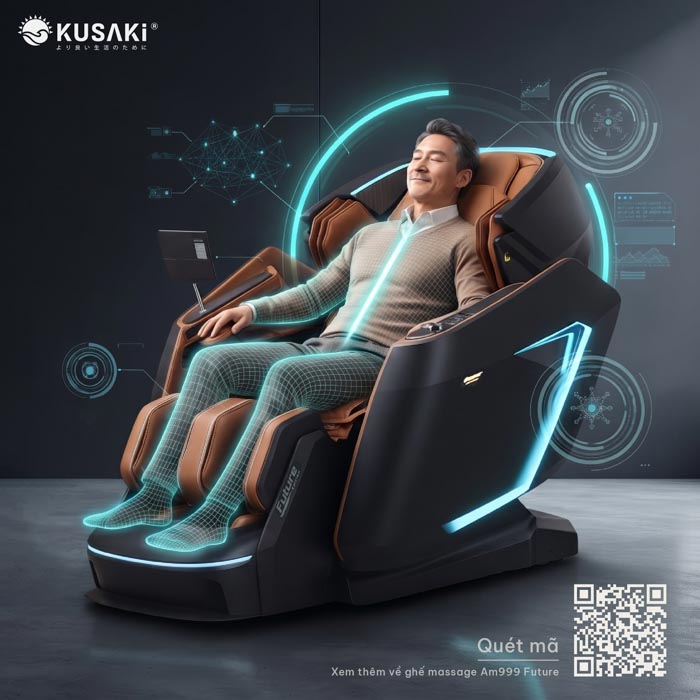 Ghế Massage AM999 Future: Đột Phá Công Nghệ Biết "Học" Người Dùng