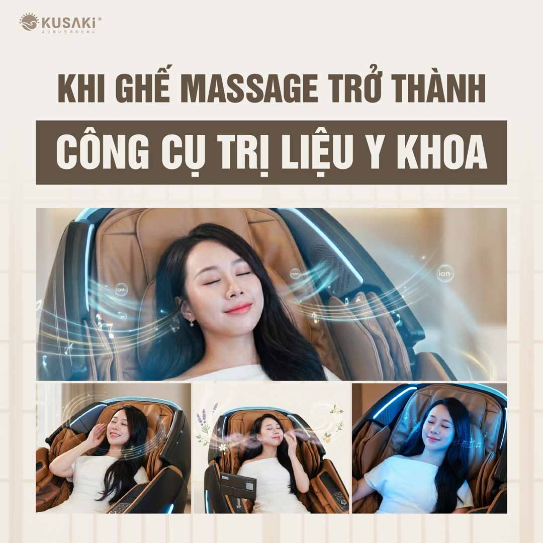 Ghế massage trị liệu đa giác quan Okusaki Am999 Future