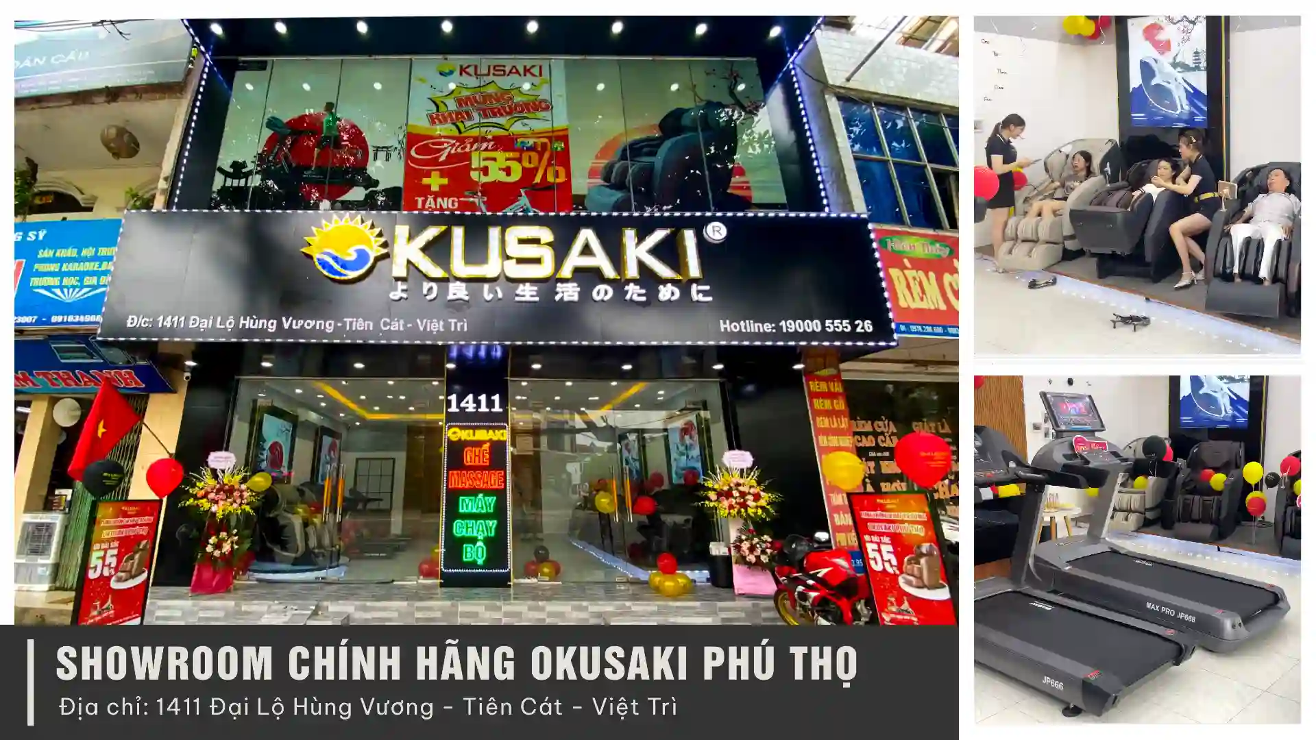 Showroom chính hãng Okusaki Phú Thọ