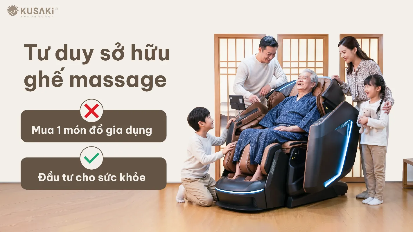 Tư duy sở hữu ghế massage ngày nay