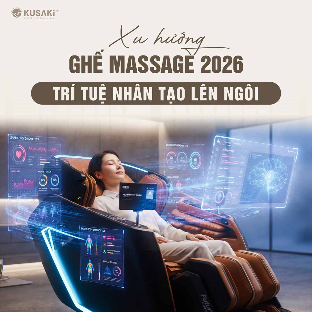 Xu Hướng Ghế Massage Năm 2026: Trí Tuệ Nhân Tạo Lên Ngôi