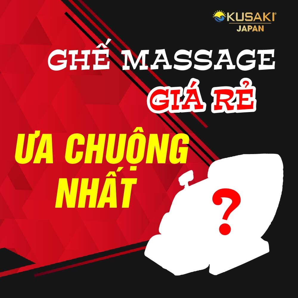 Các loại ghế massage giá rẻ được ưa chuộng nhất hiện nay