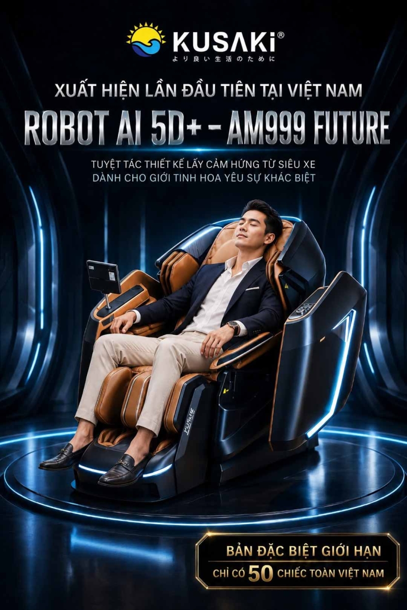 Ghế massage Okusaki Am999 future đẳng cấp thượng lưu