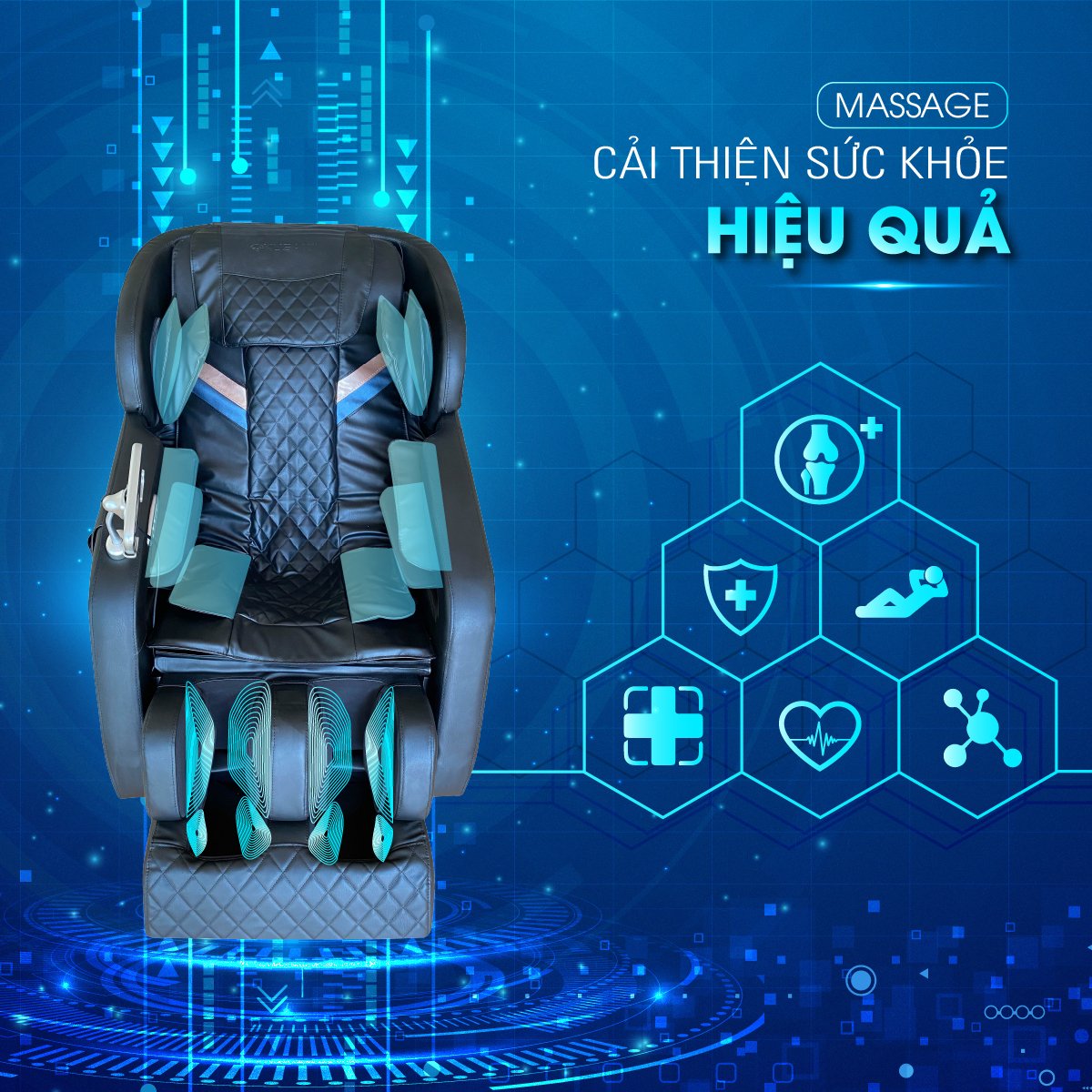 Tính năng của ghế massage gia đình