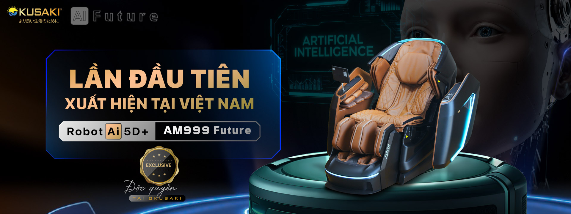 RA MẮT SIÊU PHẨM GHẾ MASSAGE AI FUTURE